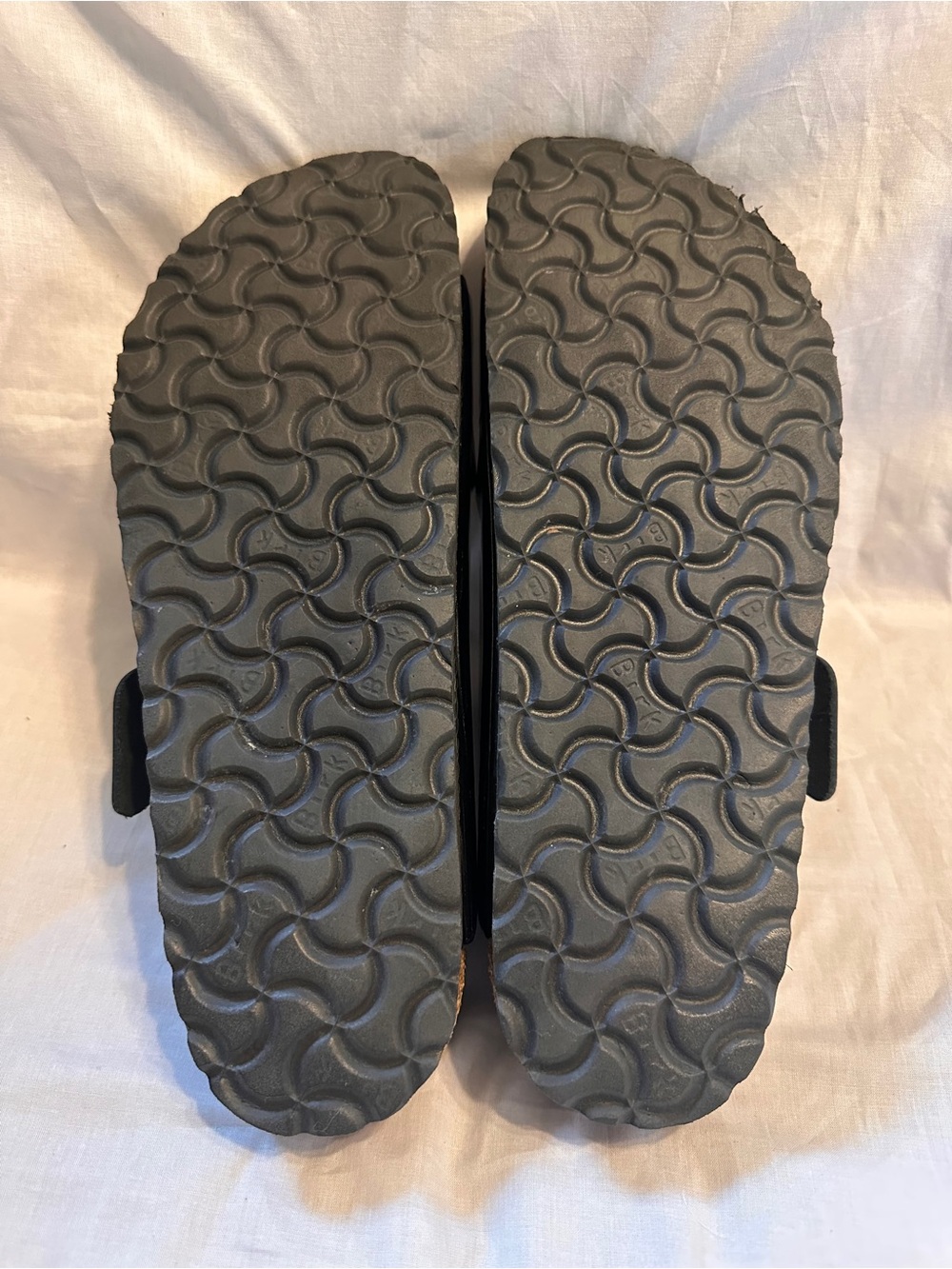 Birkenstock Arizona Big Buckle Natural Leather Patent Black Gold size 10 - Picture 6 of 6